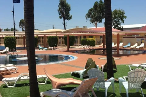 View of Gwydir Motel, Carapark & Thermal Pools