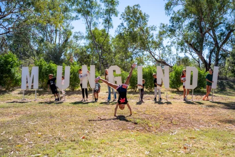 Mungindi Sign - Barwon River Park