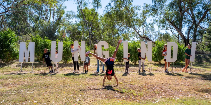 Mungindi Sign - Barwon River Park